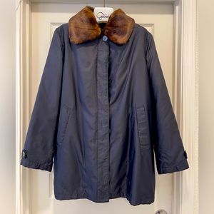 EUC Jones New York Trench with Detachable Faux Fur